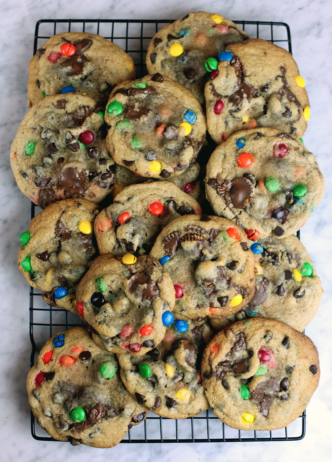 Candy Chocolate Chip Cookies