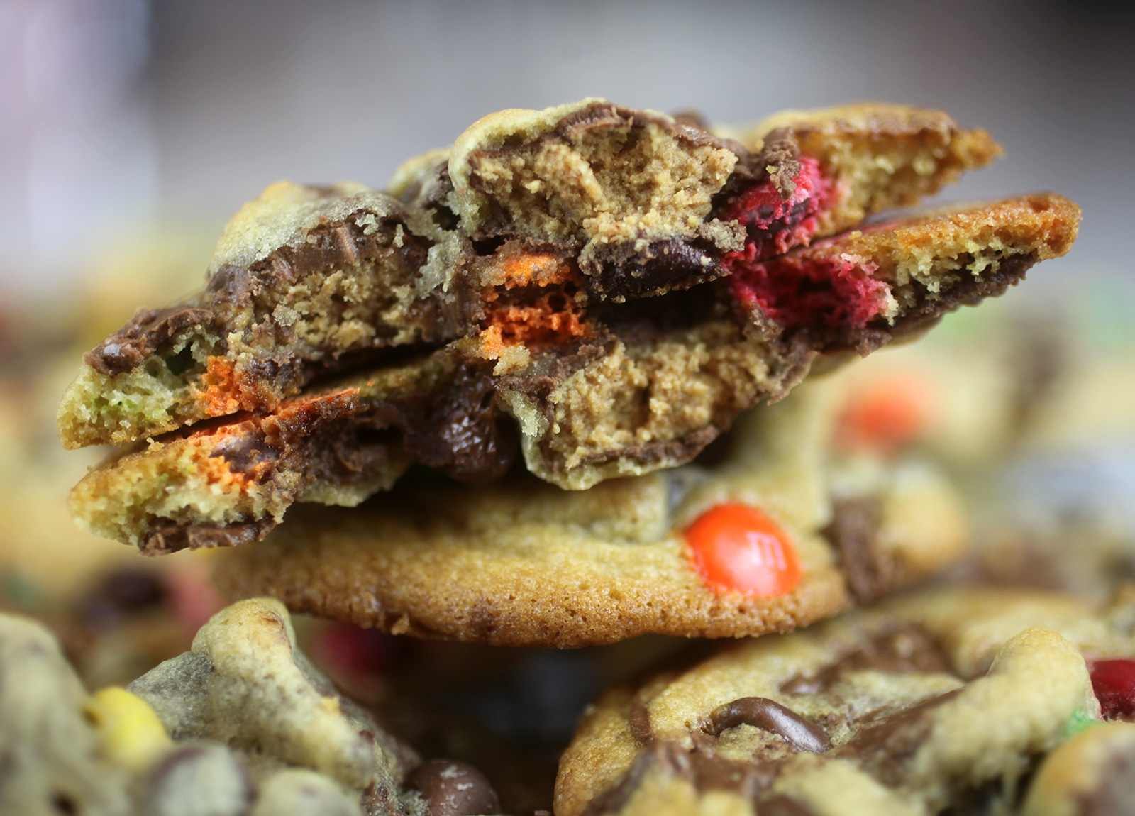 Candy Chocolate Chip Cookies