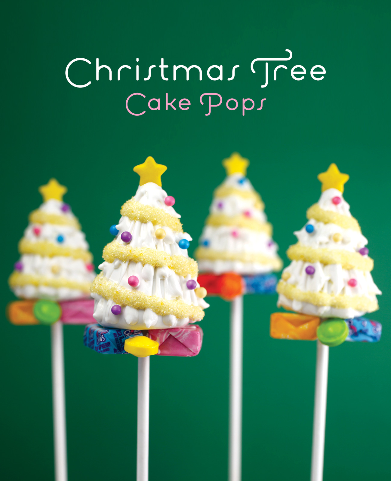 Christmas Tree Cake Pops